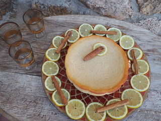 tarta de queso con toque a limón