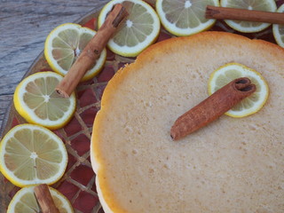 tarta de queso con toque a limón