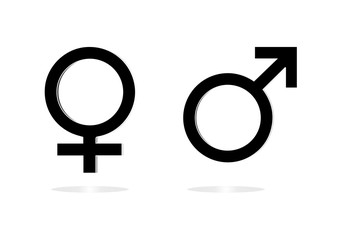 Gender Symbol, male and female sexual icon