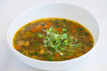 Healthy vegetable soup.