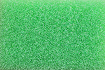 green sponge surface background.