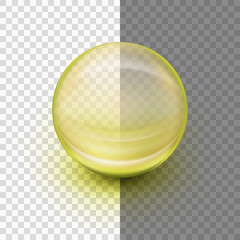 Transparent soft gel capsule. EPS 10