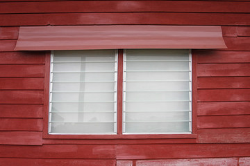 Wood windows of old houses.