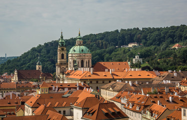 Fototapeta na wymiar Church of Saint Nicholas in Prague, Czech Republic
