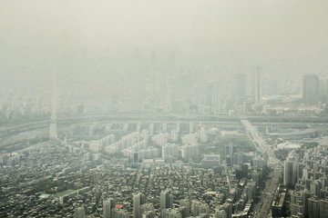 Smog : Seoul filled with fine ultrafine particles dust