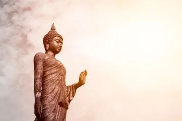 Papier Peint photo Lavable Bouddha standing buddha statue