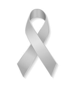Grey ribbon as symbol of borderline personality disorder
