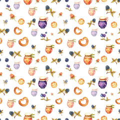 Forest berries, berry jam