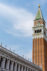 Fototapeta na wymiar San Marco bell tower, Venice Italy