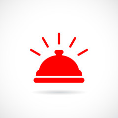 Hotel bell vector icon