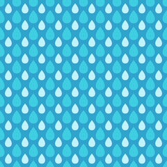 Water drops vector seamless pattern