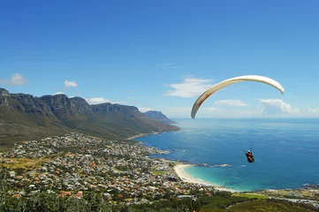 Rolgordijnen Paragliding - Cape Town - South Africa © Adwo