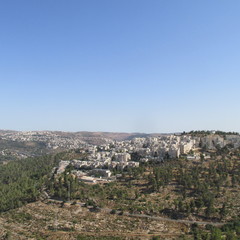 Fototapeta na wymiar Jerusalem in the distance 