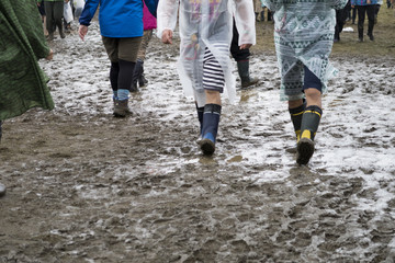 雨のロックフェスティバル