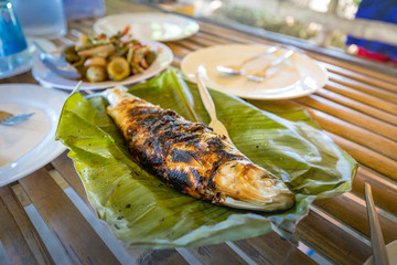 Filipino favorit fish grilled bangus - Milkfish