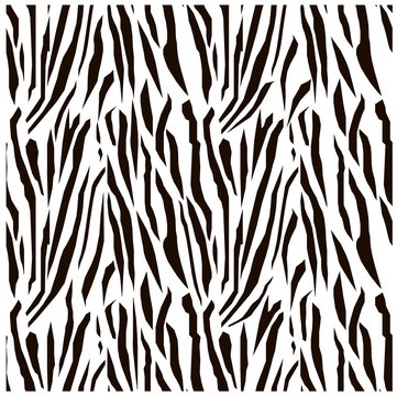 Seamless monochrome tiger skin texture stock vector illustration