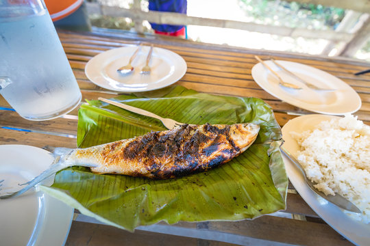 Filipino favorit fish grilled bangus - Milkfish