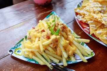 french fries with cheese