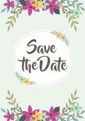 Obraz premium Wedding Card Invitation