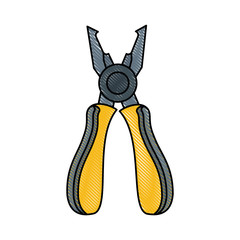 pliers tool icon image vector illustration design