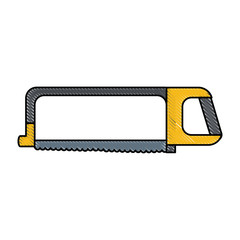 hack saw tool icon image vector illustration design
