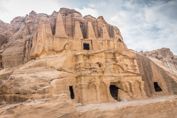 Ancient ruins of Petra in Jordan