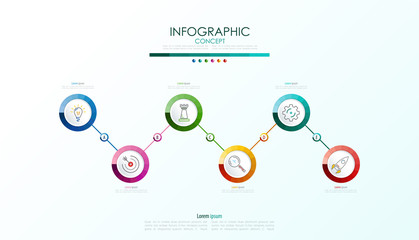 Vector infographic template. Business concept with options.