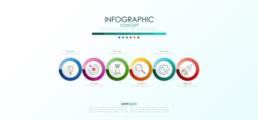 Vector infographic template. Business concept with options.