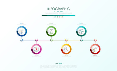 Vector infographic template. Business concept with options.