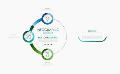 Vector infographic template. Business concept with options.