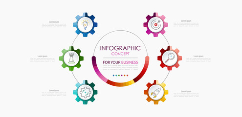 Vector infographic template. Business concept with options.