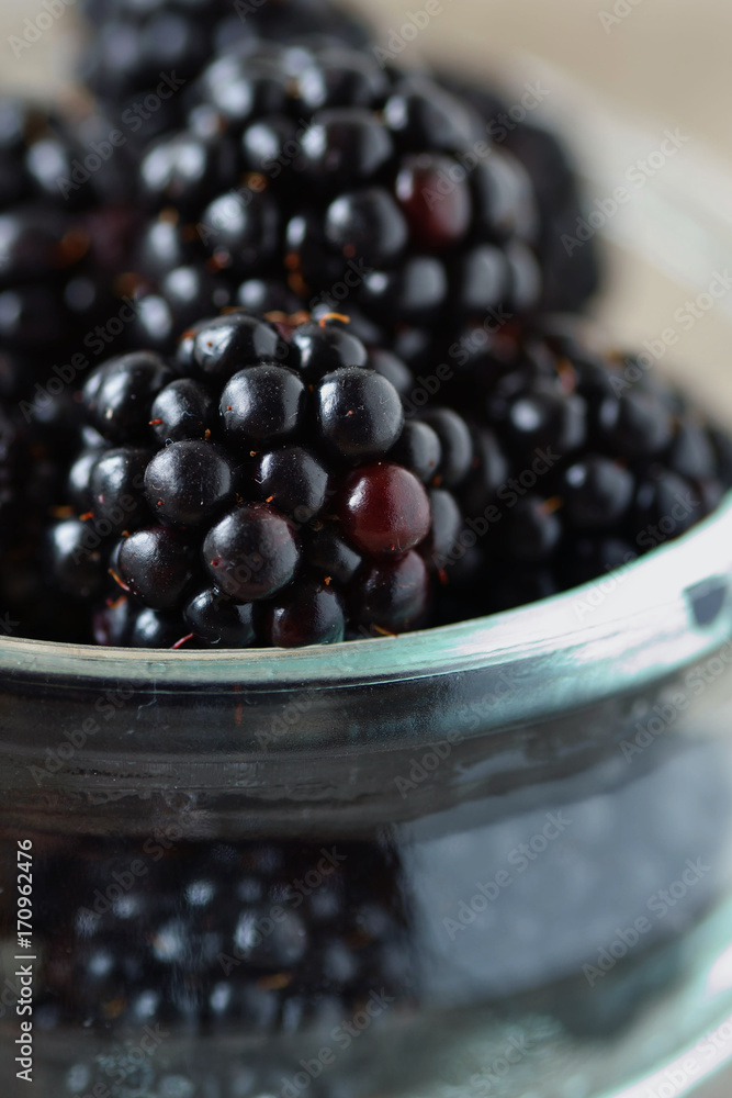 Canvas Prints Blackberries macro