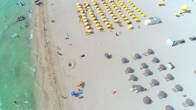 Aerial drone Miami Beach flyover prores