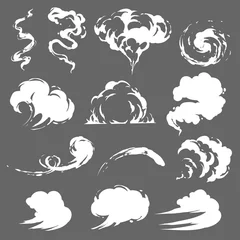 Rolgordijnen Cartoon rook set © d1sk