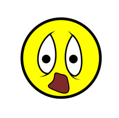 Scared Cartoon Face