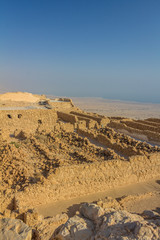 View of Masada Fortress in Israel