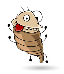 Funny Face Cartoon Bug