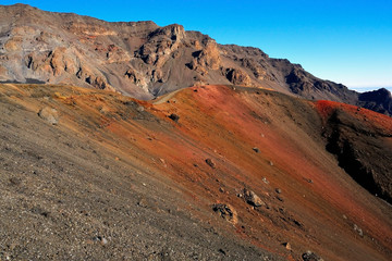 Hawaii Maui Haleakala volcano crater