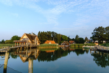 Obraz premium Hemmelsdorf Lake near the baltik sea in morning mood