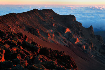 Hawaii Maui Haleakala volcano crater
