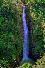 Fototapeta na wymiar Hawaii Maui hana coast Wailua falls 
