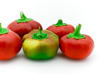 red an yellow little italian sweet peppers