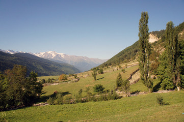 Hills and mountains surrounding Mestia