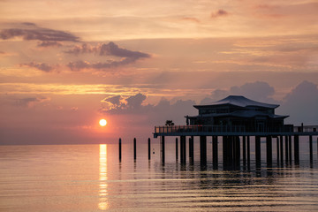 At the Baltic Sea with morning mood for sunrise