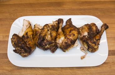 Huhn am Spiess  02-010