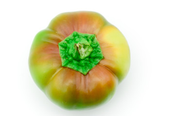 yellow and green little italian sweet pepper isolated