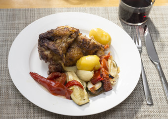 Huhn am Spiess  02-013