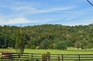 Fototapeta na wymiar photo of a scenic landscape in the country