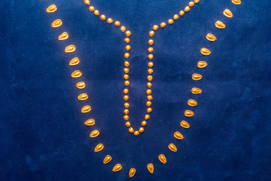 Beautiful obsolete Sarmatian jewellery in museum