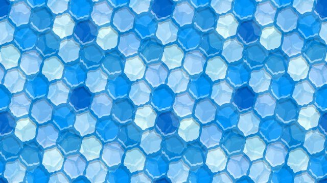 Seamless loop animation background with blue tiles